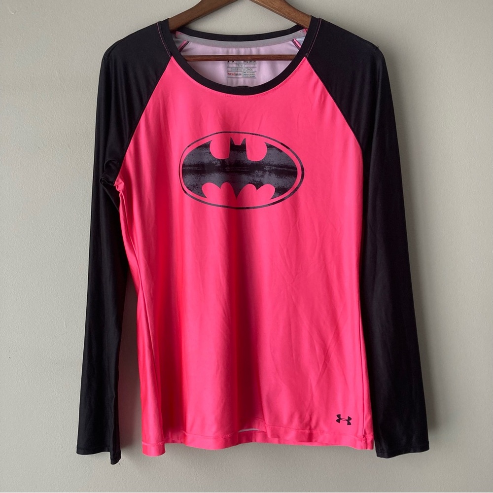 Under Armour Batman Heatgear Fitted Long Sleeve Top